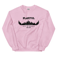 Playful Los Angeles City of Angels (Unisex) Sweatshirt