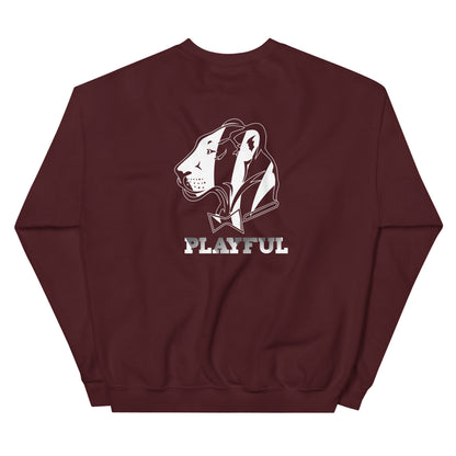 Playful Bengals (BLK/White) (Unisex) Sweatshirt