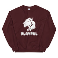 Playful Bubble White Logo (Unisex) Sweatshirt