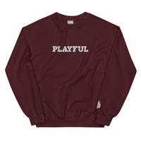 Playful Embroidered (Unisex) Sweatshirt
