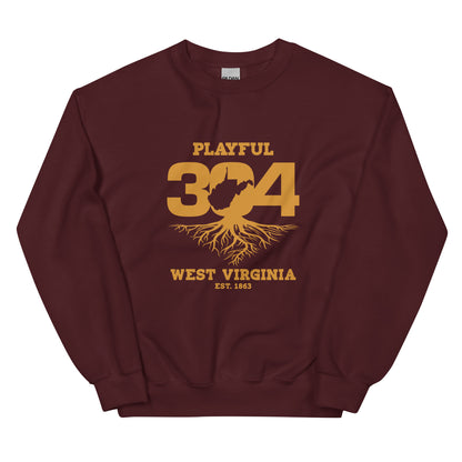 Playful WV - Gold (Unisex) Sweatshirt