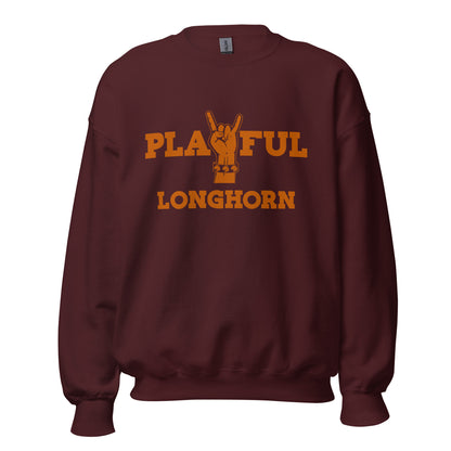Playful Longhorn (Unisex) Sweatshirt