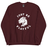 Playful Just Be Happy (Unisex) Sweatshirt