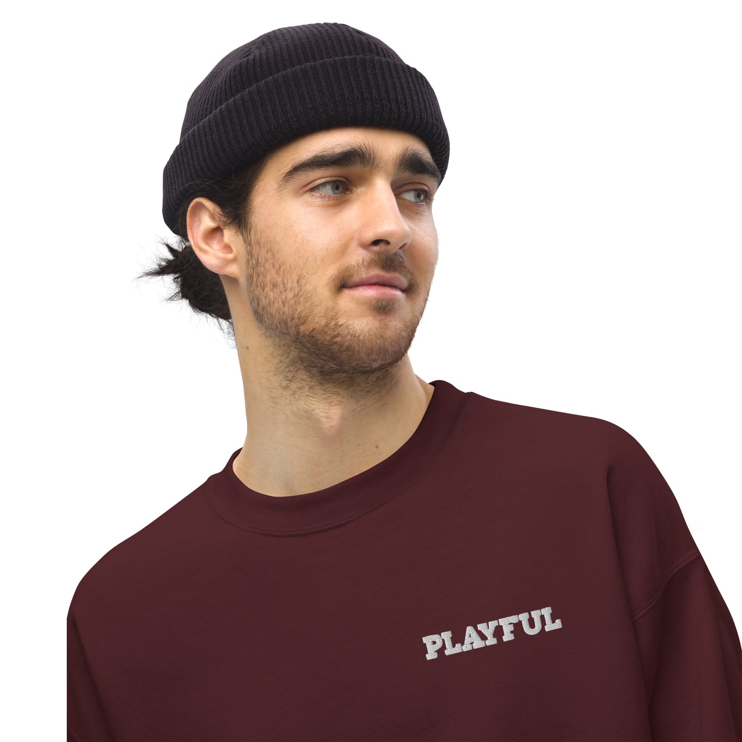 Playful Embroidered (Unisex) Sweatshirt
