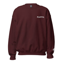 Playful Embroidered (Unisex) Sweatshirt