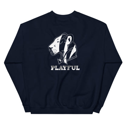 Playful Bengals (BLK/White) (Unisex) Sweatshirt