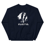 Playful Bengals (BLK/White) (Unisex) Sweatshirt