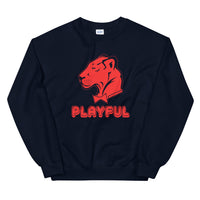 Playful Bubble Red Logo (Unisex) Sweatshirt