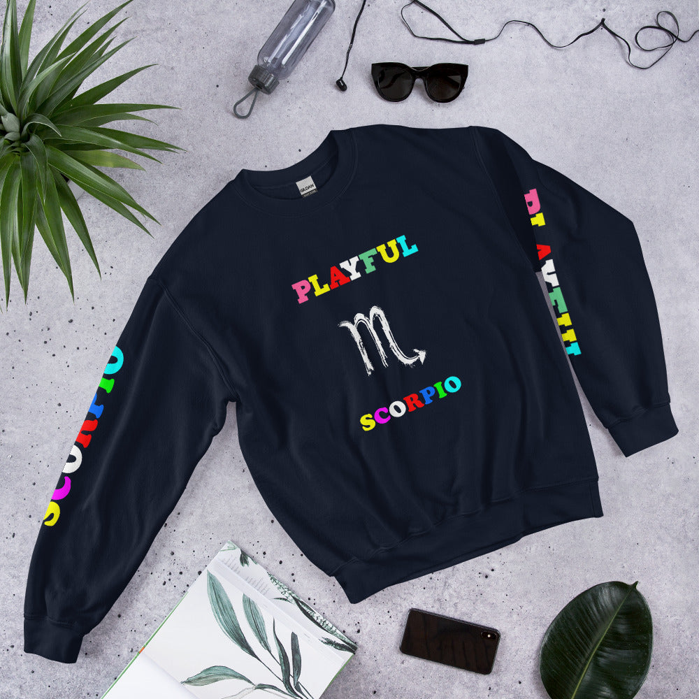 Playful Scorpio (Unisex) Sweatshirt