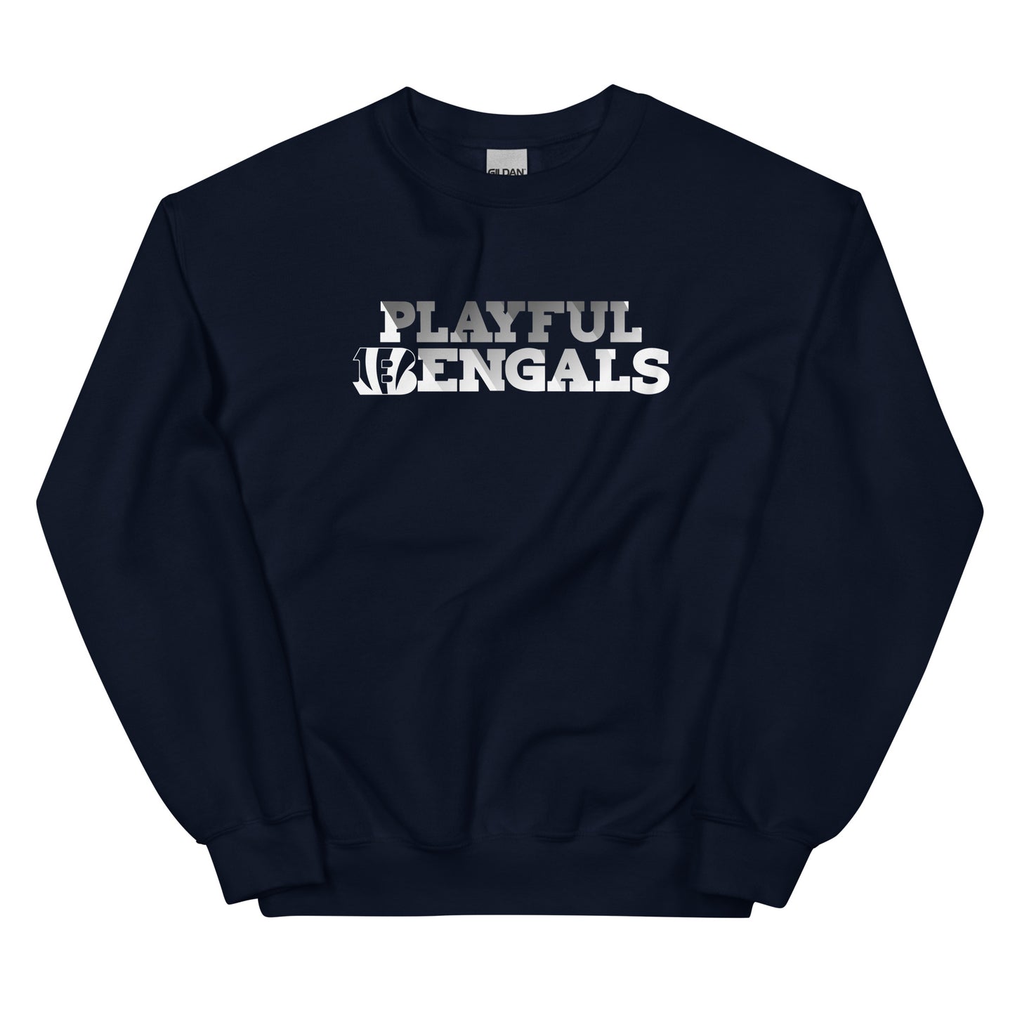 Playful Bengals (BLK/White) (Unisex) Sweatshirt