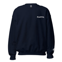 Playful Embroidered (Unisex) Sweatshirt