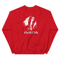 Playful Bengals (BLK/White) (Unisex) Sweatshirt