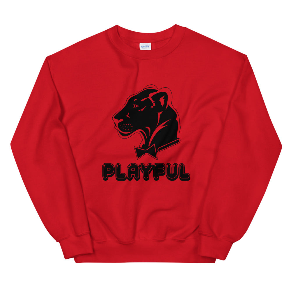 Playful Bubble Black Logo (Unisex) Sweatshirt