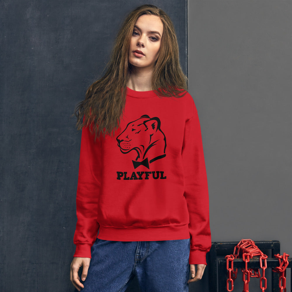 Playful Classic Black Logo (Unisex) Sweatshirt
