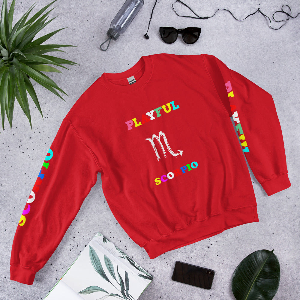 Playful Scorpio (Unisex) Sweatshirt