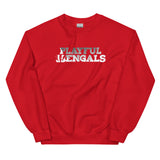 Playful Bengals (BLK/White) (Unisex) Sweatshirt