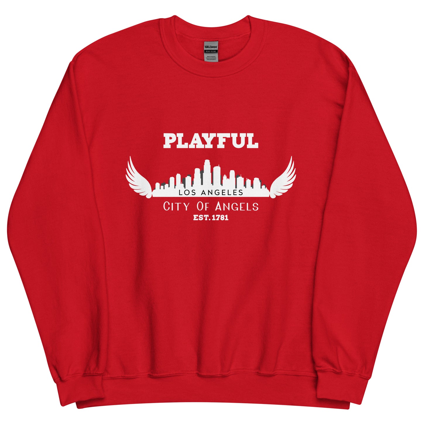 Playful Los Angeles City of Angels (Unisex) Sweatshirt