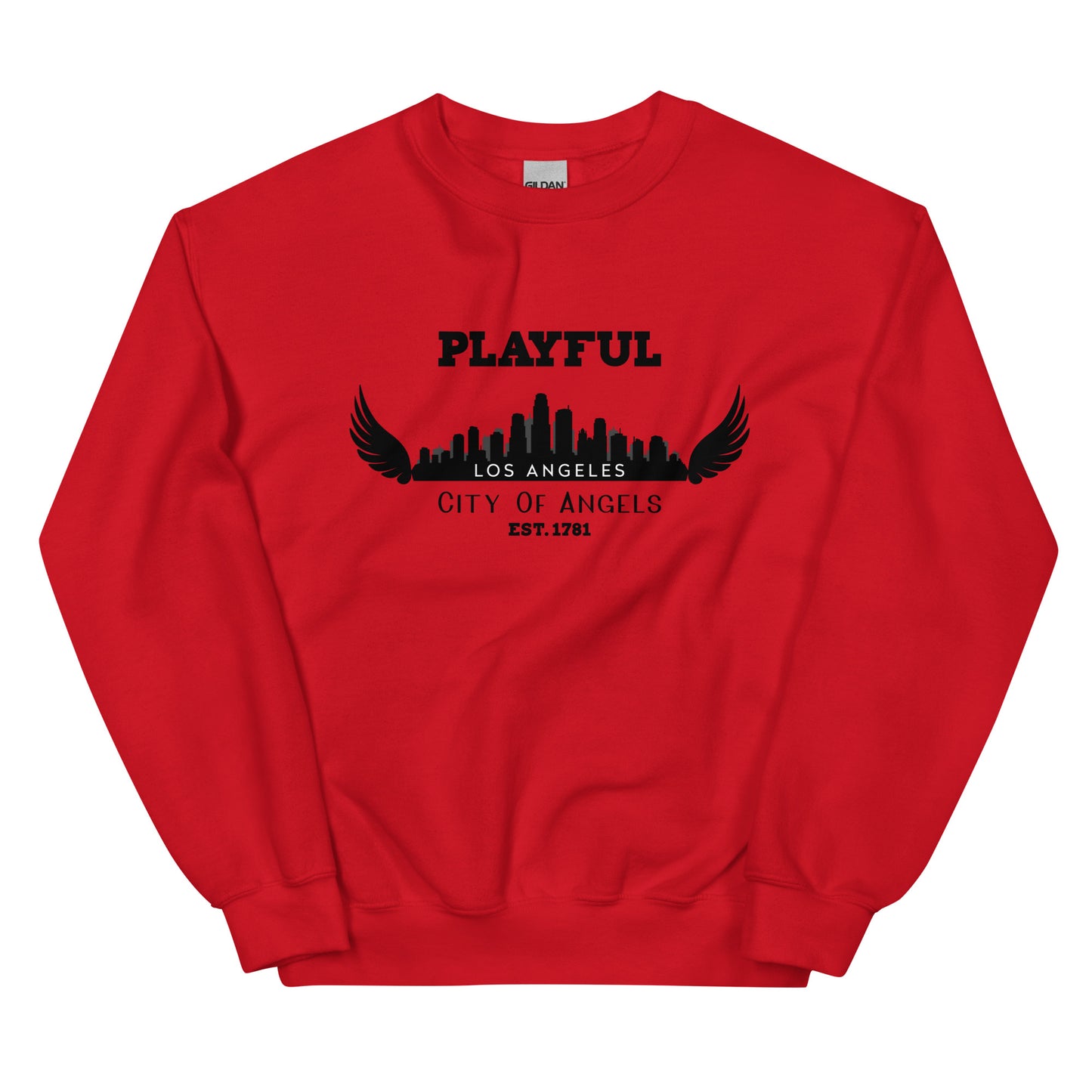 Playful Los Angeles City of Angels (Unisex) Sweatshirt