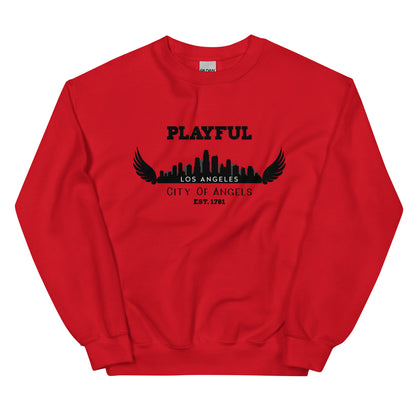 Playful Los Angeles City of Angels (Unisex) Sweatshirt