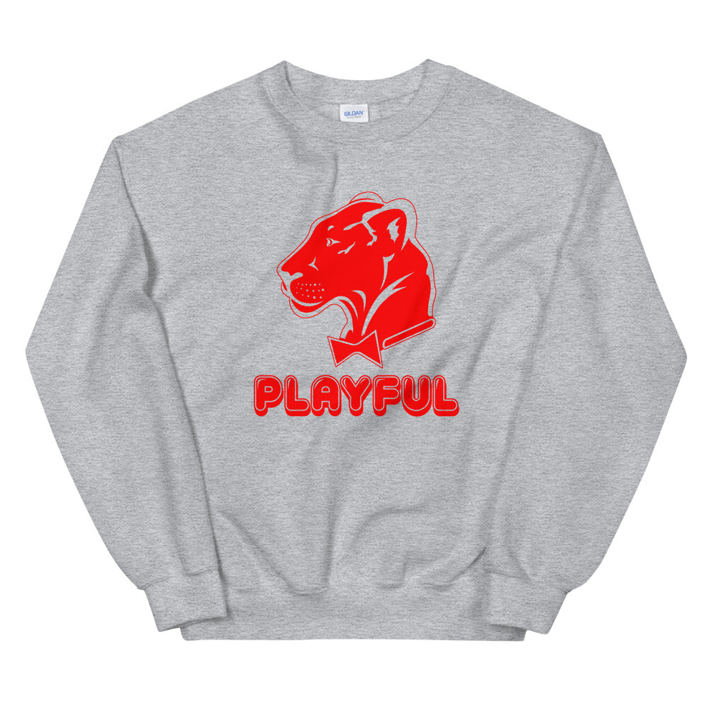 Playful Bubble Red Logo (Unisex) Sweatshirt
