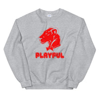 Playful Bubble Red Logo (Unisex) Sweatshirt
