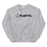 Playful Black Aligned Logo (Unisex) Sweatshirt