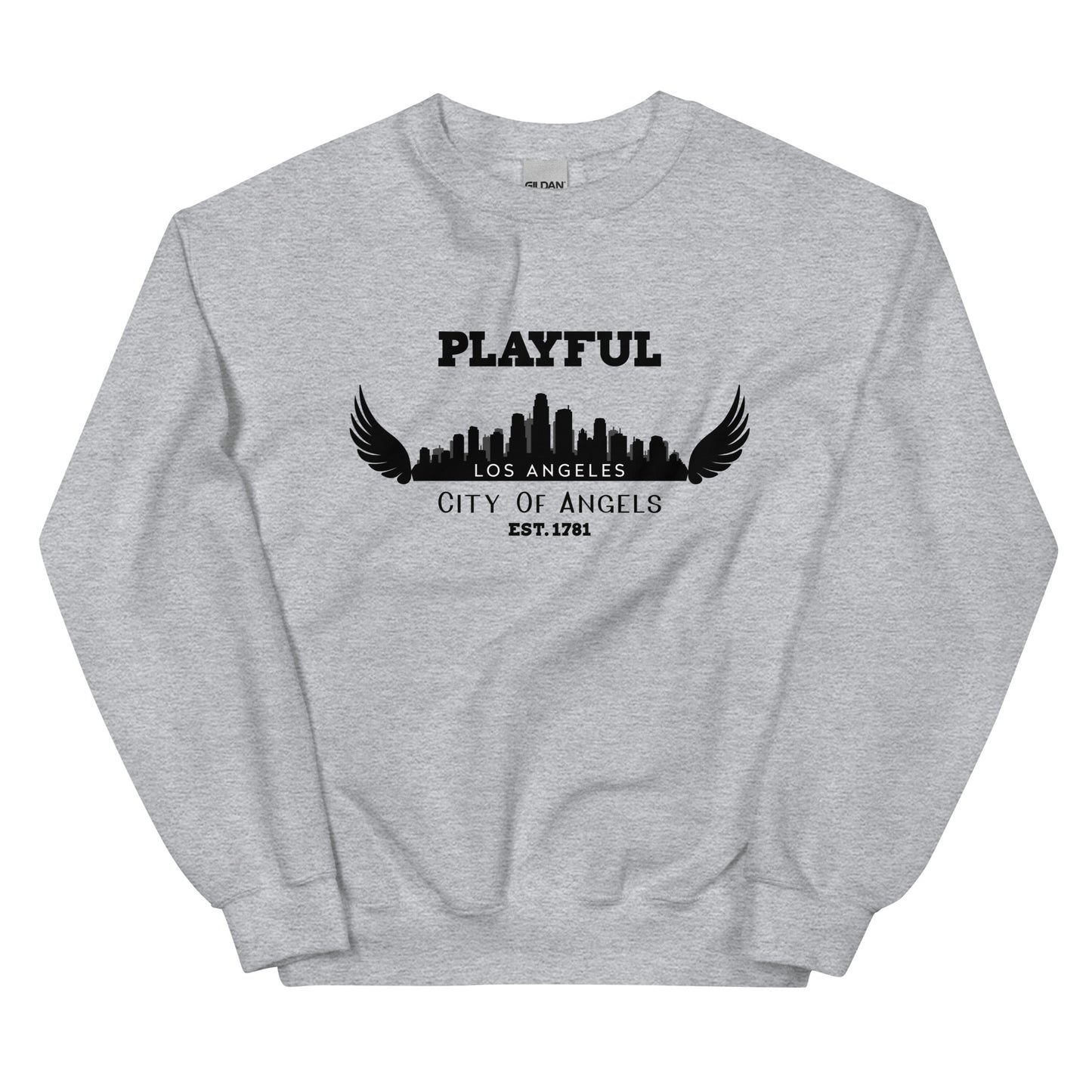 Playful Los Angeles City of Angels (Unisex) Sweatshirt