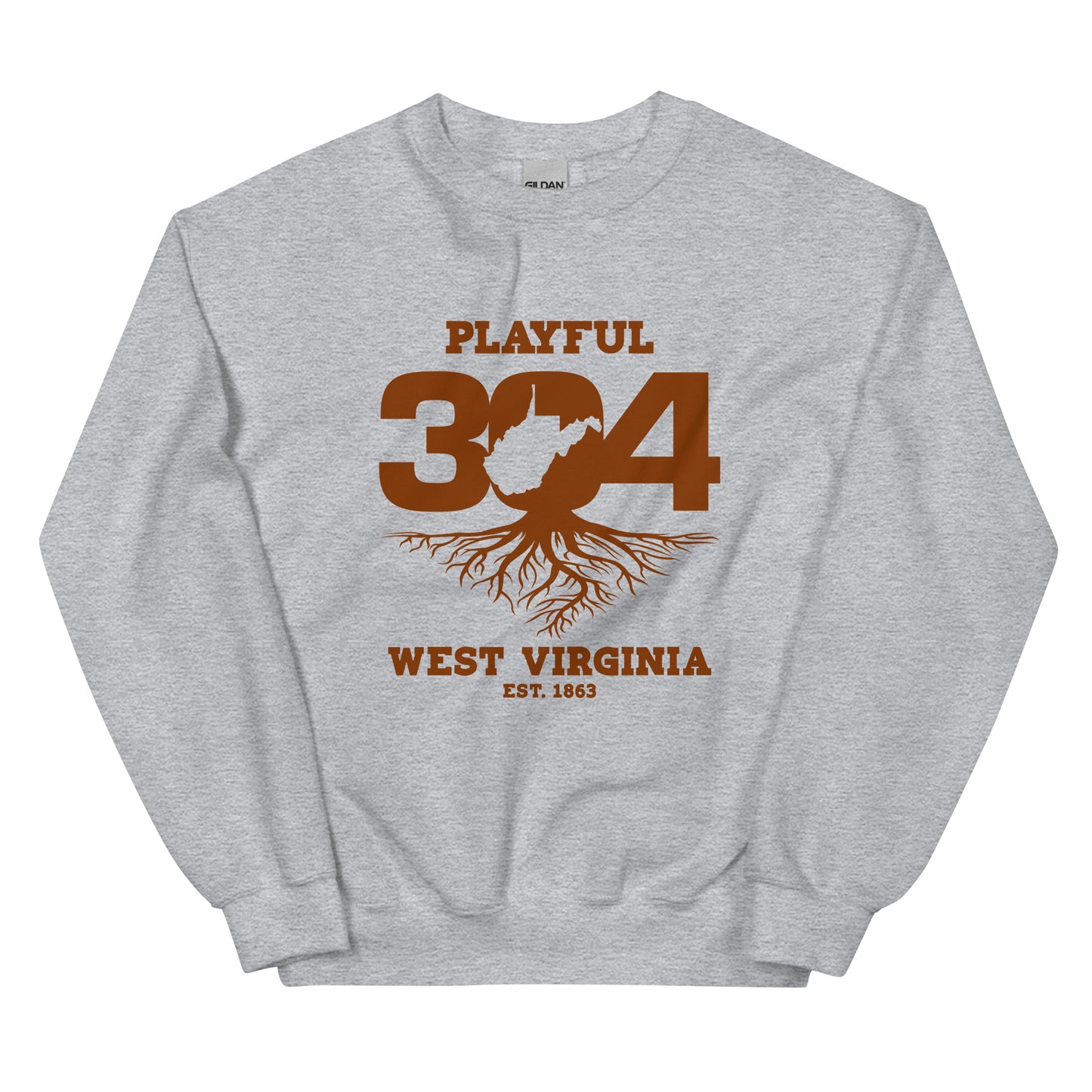 Playful WV - Brown (Unisex) Sweatshirt