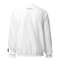 Playful Black Embroidered Signature (Unisex) Sweatshirt