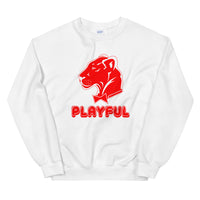 Playful Bubble Red Logo (Unisex) Sweatshirt