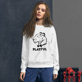 Playful Classic Black Logo (Unisex) Sweatshirt