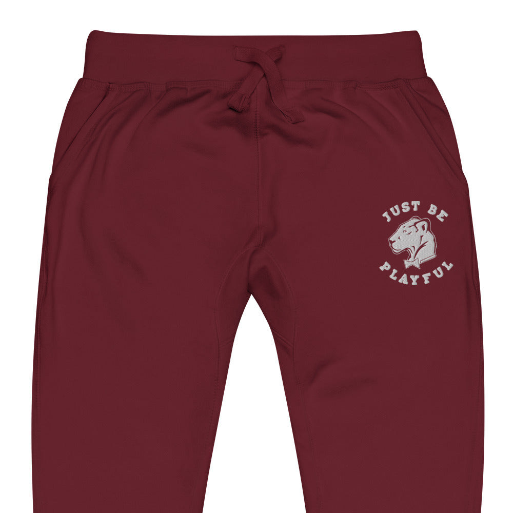 Just Be Playful Embroidered (Unisex) Sweatpants