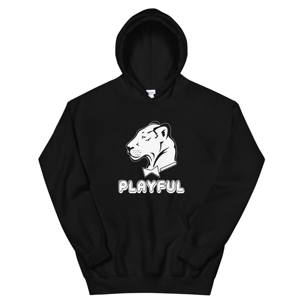 Playful Bubble White Logo (Unisex) Hoodie