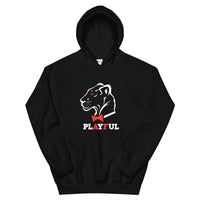 Playful AF White/Red (Unisex) Hoodie