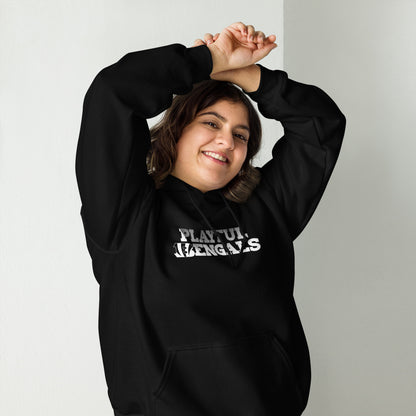 Playful Bengals (BLK/White) (Unisex) Hoodie