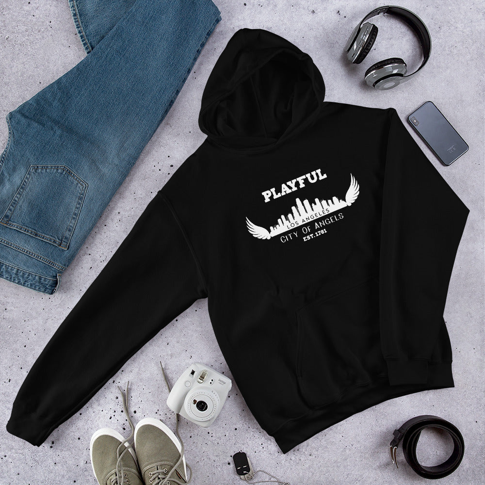 Playful Los Angeles City of Angels (Unisex) Hoodie