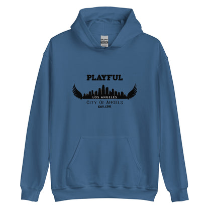 Playful Los Angeles City of Angels (Unisex) Hoodie