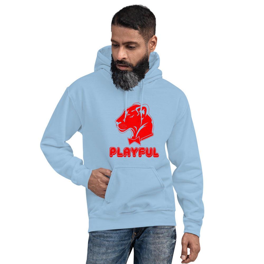 Playful Bubble Red Logo (Unisex) Hoodie
