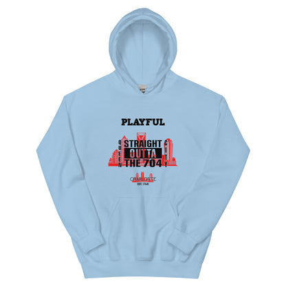 Playful Straight Outta The 704 (Unisex) Hoodie