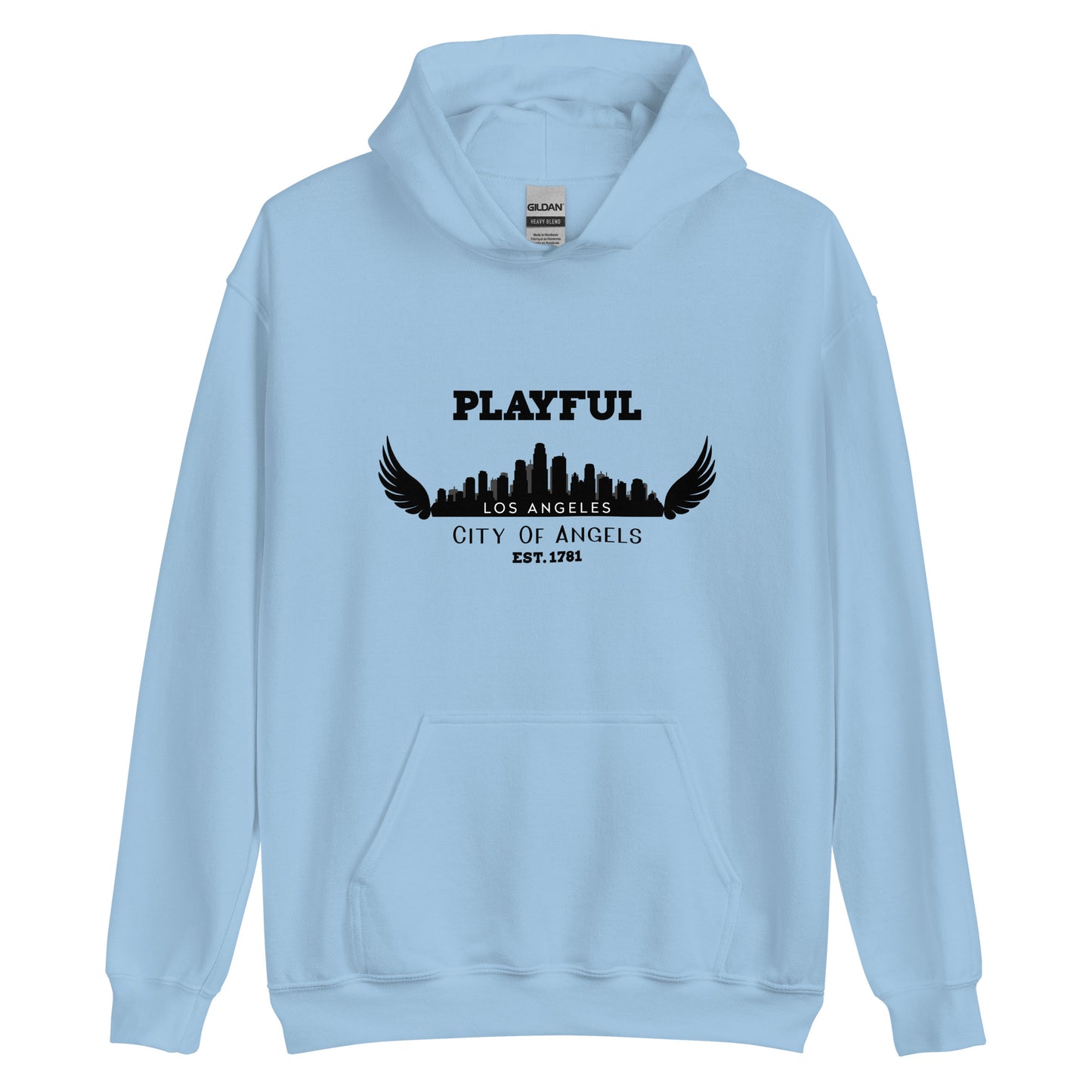 Playful Los Angeles City of Angels (Unisex) Hoodie