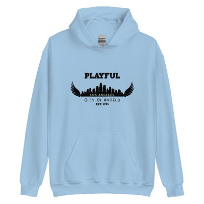 Playful Los Angeles City of Angels (Unisex) Hoodie