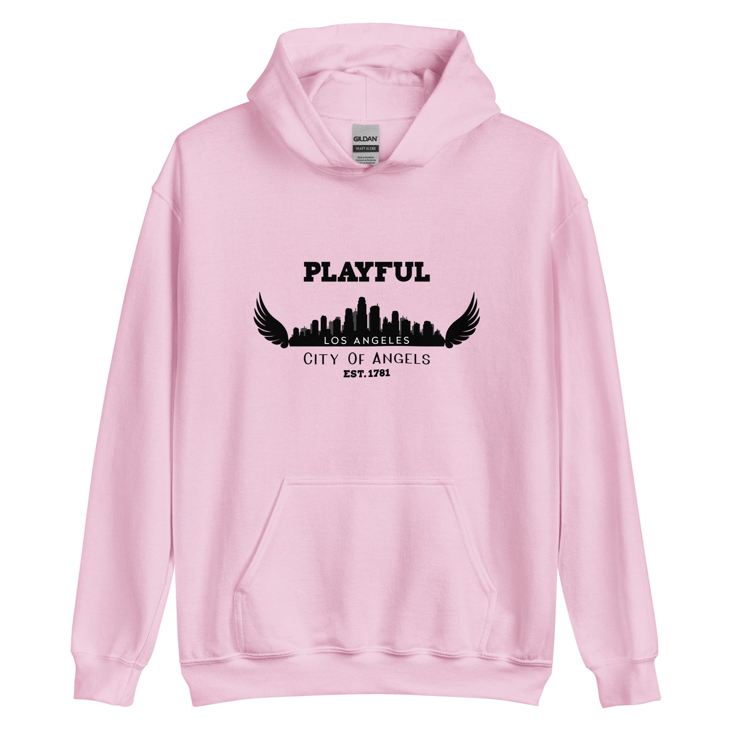 Playful Los Angeles City of Angels (Unisex) Hoodie