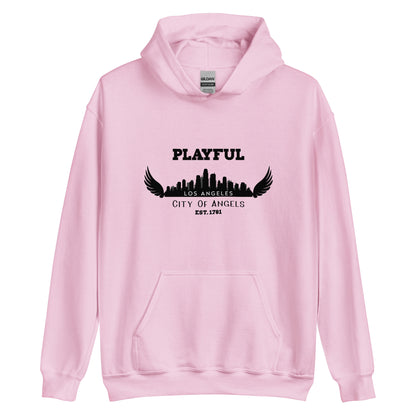 Playful Los Angeles City of Angels (Unisex) Hoodie