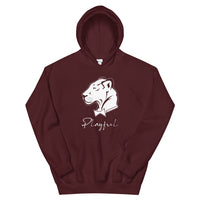 Playful White Signature (Unisex) Hoodie
