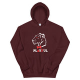 Playful AF White/Red (Unisex) Hoodie