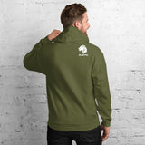 Playful Solid White Logo (Unisex) Hoodie