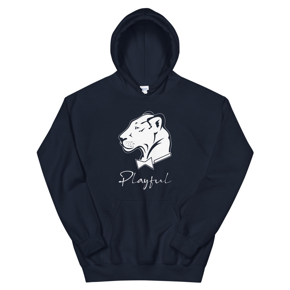 Playful White Signature (Unisex) Hoodie