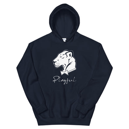 Playful White Signature (Unisex) Hoodie