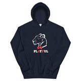 Playful AF White/Red (Unisex) Hoodie