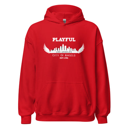 Playful Los Angeles City of Angels (Unisex) Hoodie